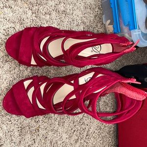 Red Velvet Heels